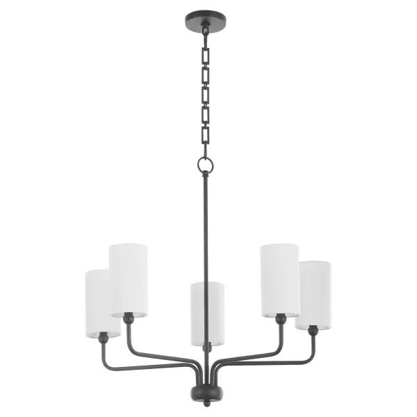 Charlotte 5-Light Chandelier in Matte Black - Image 1