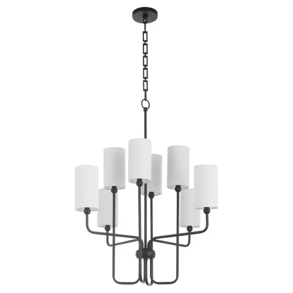 Charlotte 8-Light Chandelier in Matte Black - Image 1