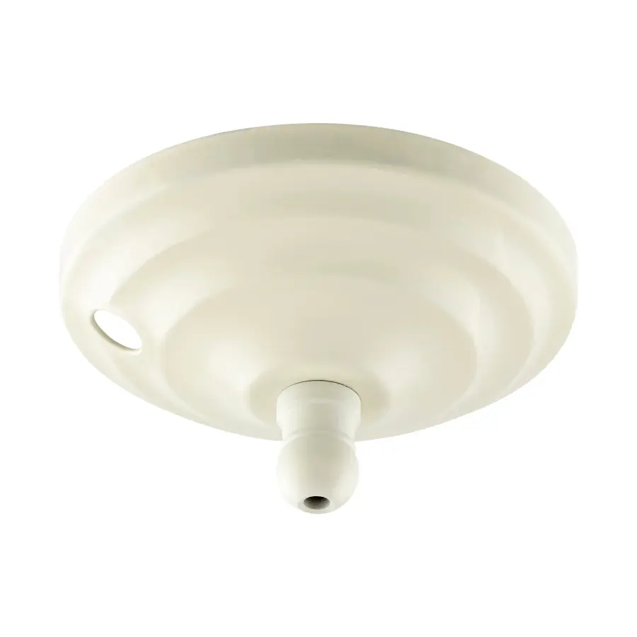 Antique White Bowl Kit Cap with Finial
