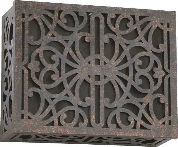 Surface Mount Door Chime with Grill - Textured Silver