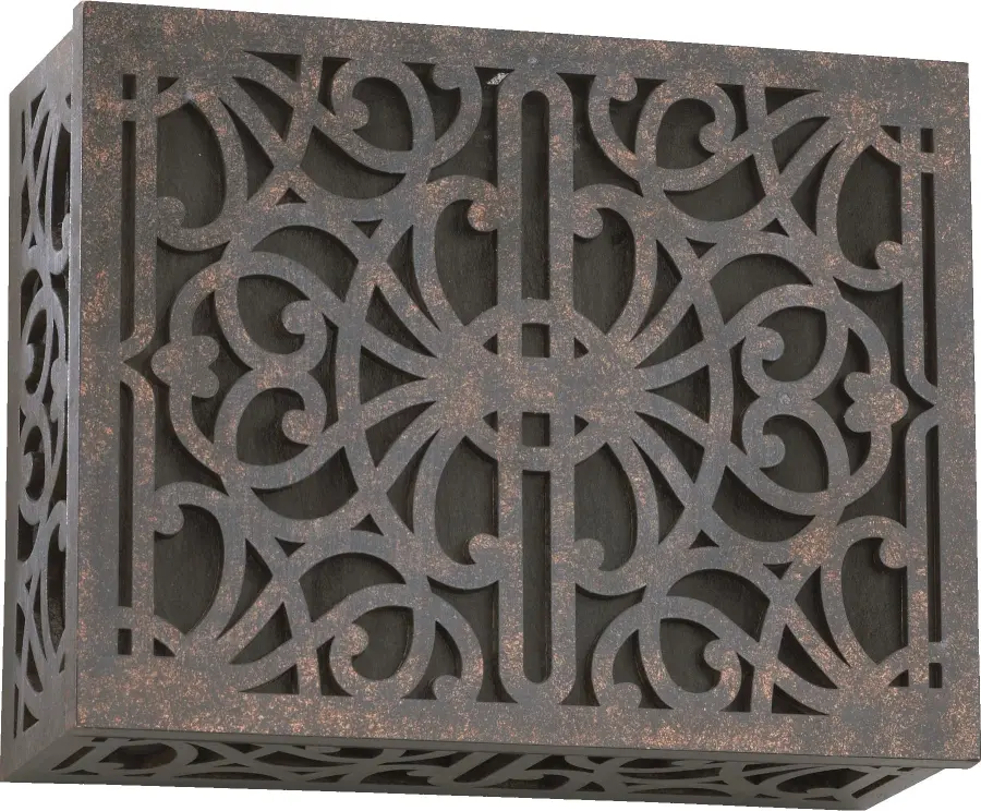 Surface Mount Door Chime with Grill - Textured Silver