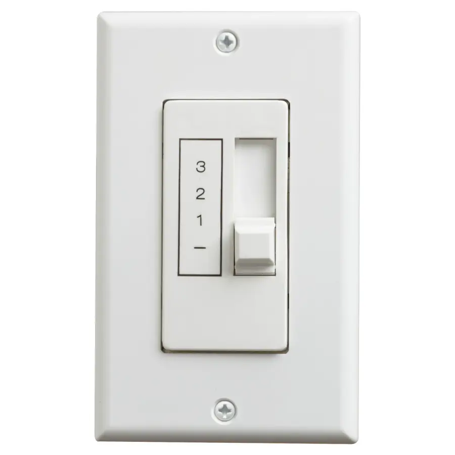 Quorum Fan Slider Control in White