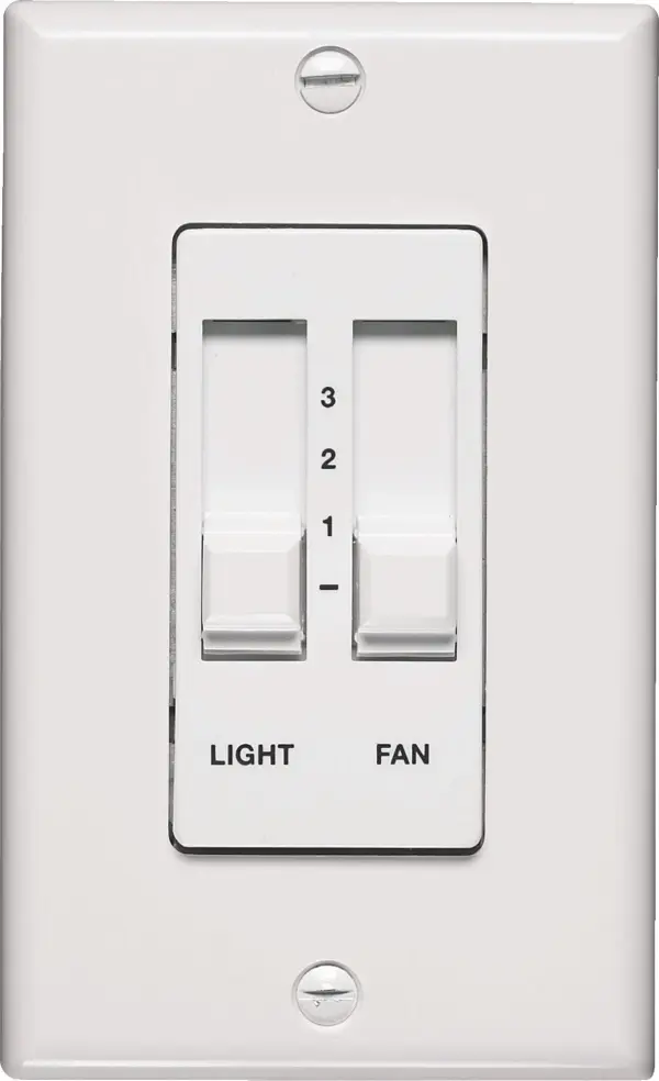 Quorum Fan & Light Slider Control - White