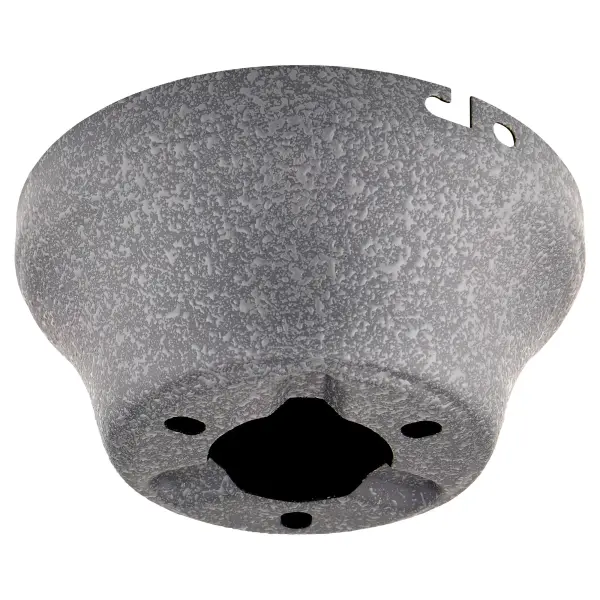 This universal hugger adapter enables flush ceiling mounting for standard Quorum ceiling fans, ideal for rooms with low ceilings. The compact 5-inch design includes all necessary hardware for straightforward installation.