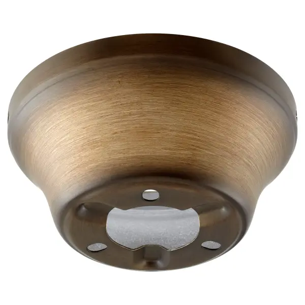 This flush-mount hugger adapter allows ceiling fans to be installed directly against the ceiling, ideal for rooms with low ceilings or where maximum headroom is needed. Easy installation with included hardware.