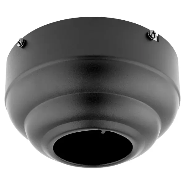 This ceiling fan adapter solves the challenge of installing fans on angled ceilings up to 45 degrees. The matte black finish complements modern décor while providing secure mounting for safe fan operation on sloped surfaces.