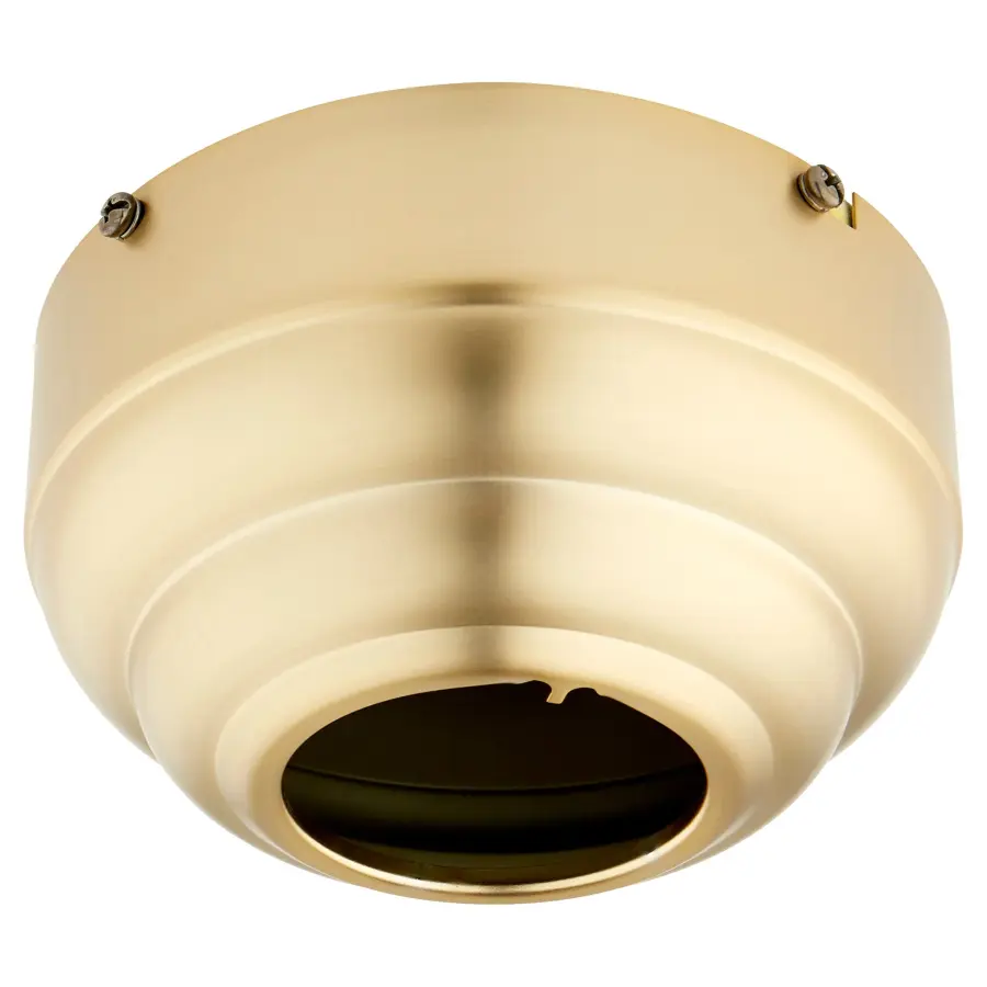 Sloped Ceiling Fan Adapter in Aged Brass