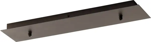 Collection: Pendant Canopies Finish: Oiled Bronze Width: 5.50" Height: 1.75" Length: 24.00" Weight: 7.00 lb Country of Origin: China Safety Listing: Damp Safety Rating: Damp