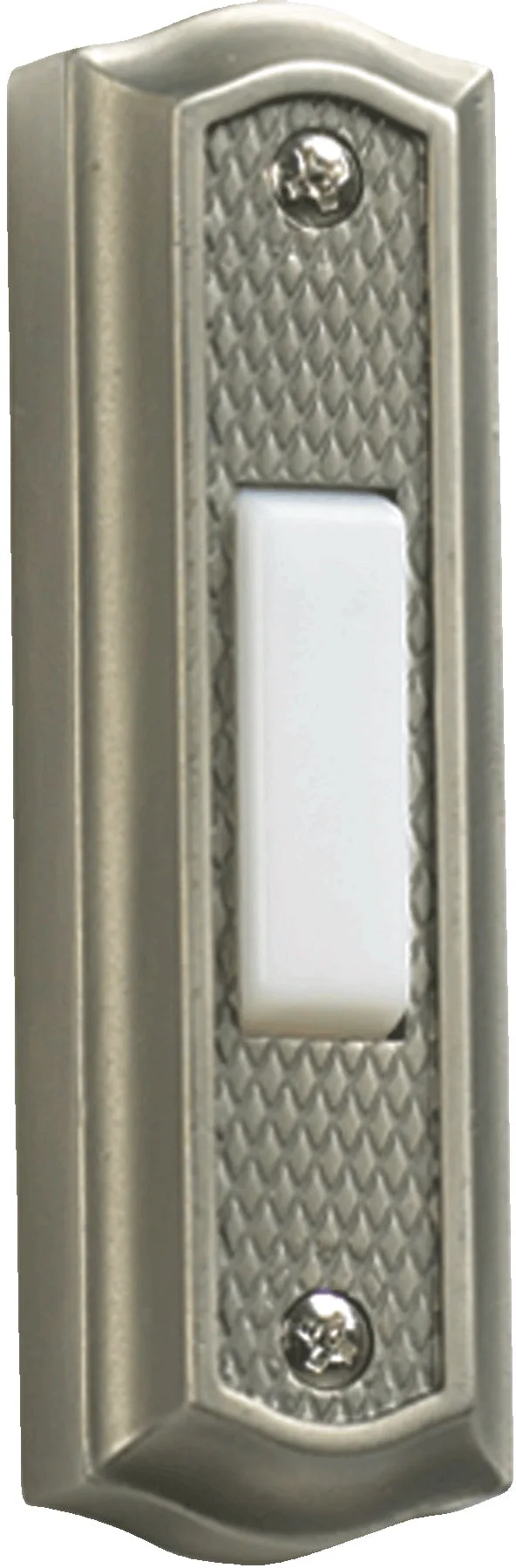 Zinc Door Chime Button in Antique Silver