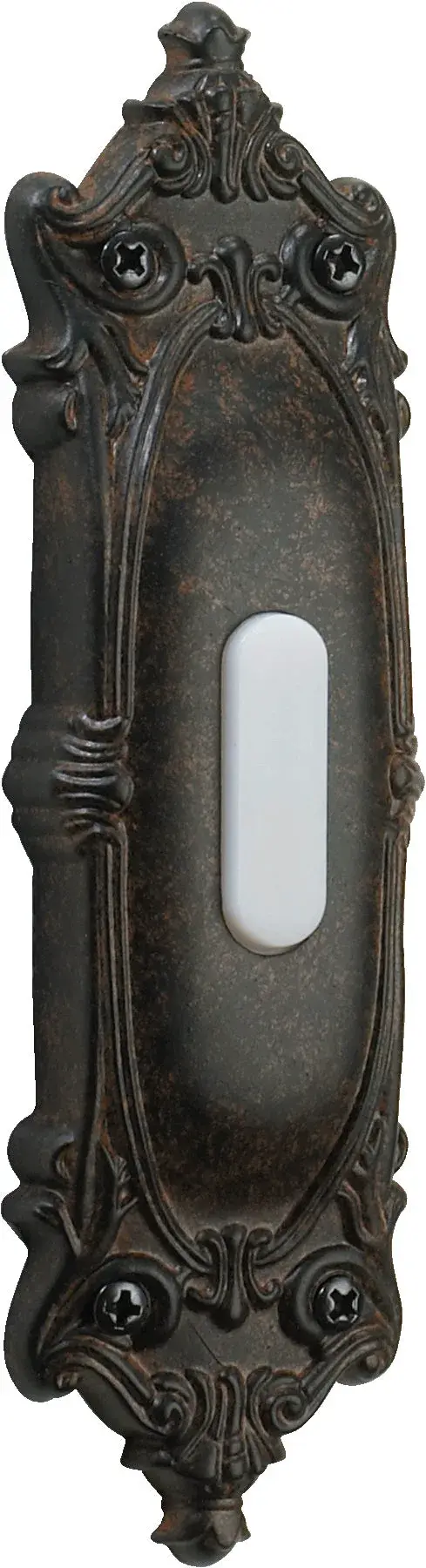 The Opulent Oval door chime button combines traditional styling with reliable functionality. Its oval profile adds a decorative touch to any entrance while providing durable performance for residential and light commercial applications.