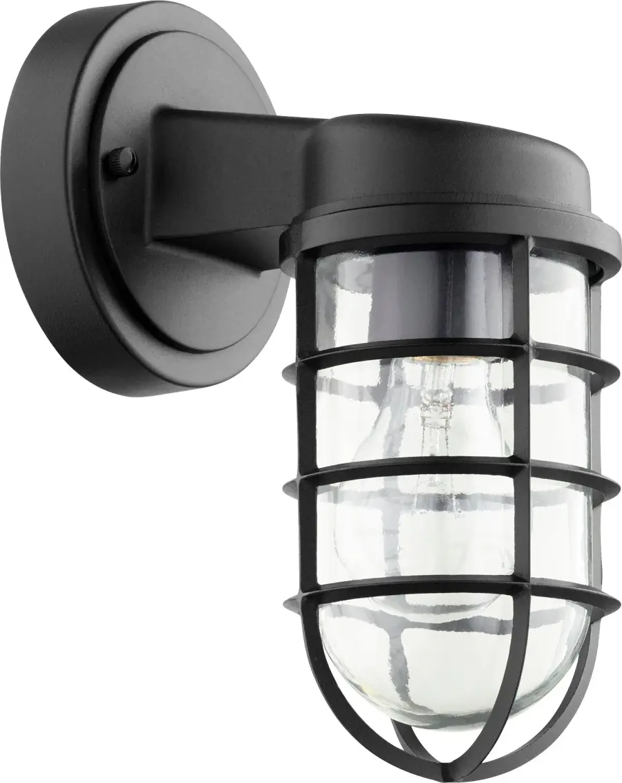 Belfour 10" Black Outdoor Wall Light