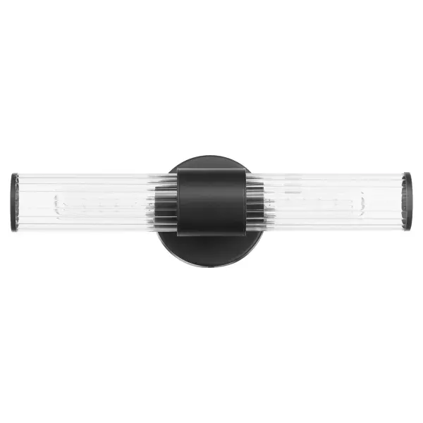 Fuze 2-Light Outdoor Wall Sconce in Textured Black - Image 5