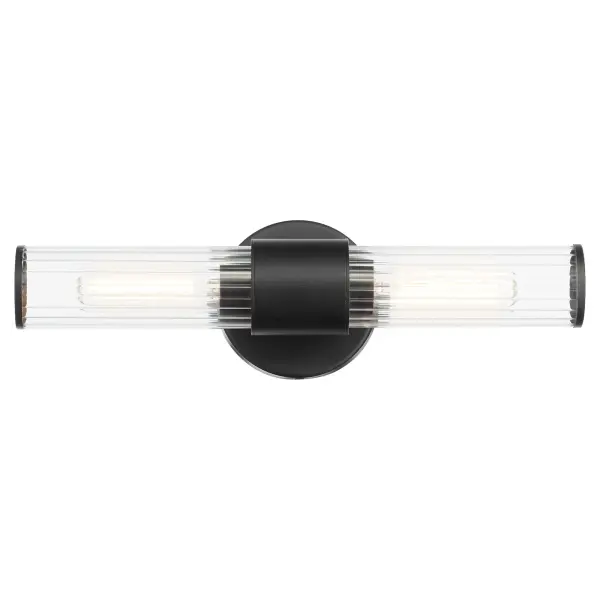 Fuze 2-Light Outdoor Wall Sconce in Textured Black - Image 6