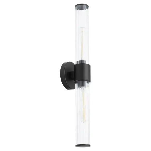 Fuze 2-Light Outdoor Wall Sconce in Textured Black - Image 4