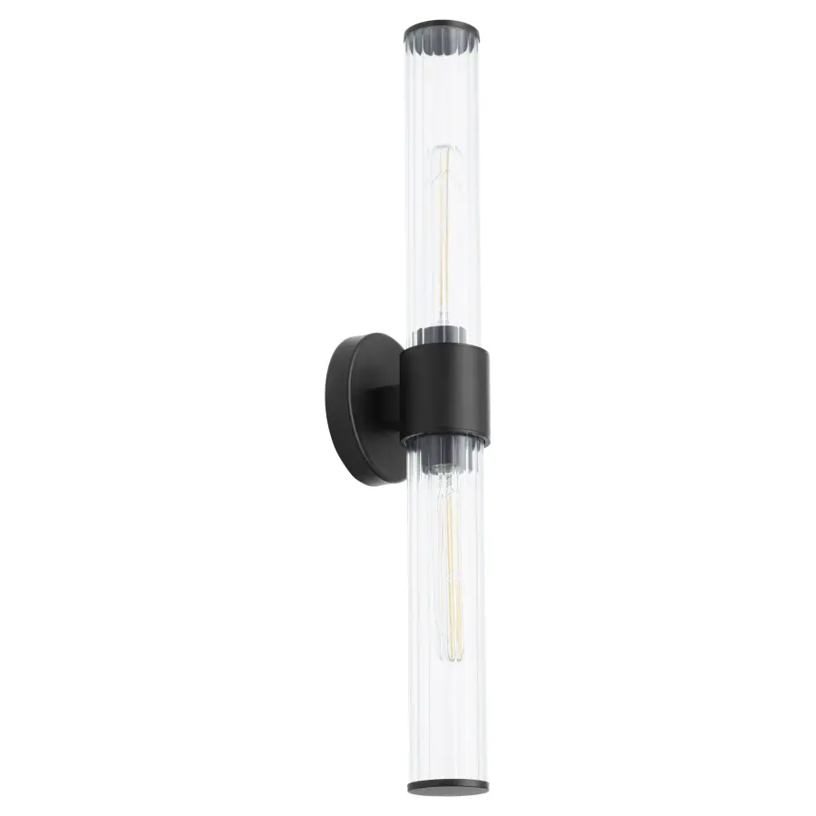 Fuze 2-Light Outdoor Wall Sconce in Textured Black - Image 4