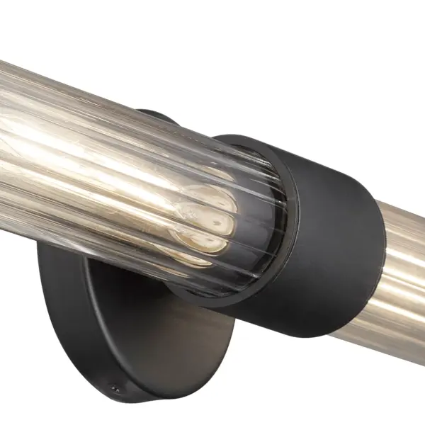 Fuze 2-Light Outdoor Wall Sconce in Textured Black - Image 7