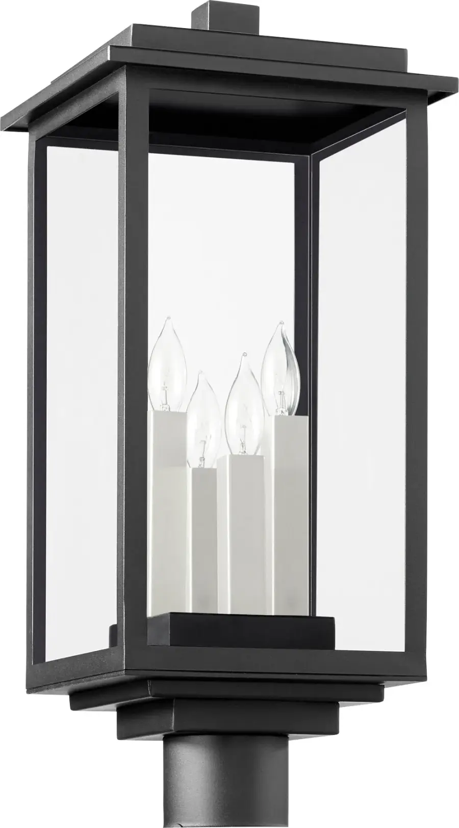 Westerly 4-Light Outdoor Post Lantern in Noir - Image 3