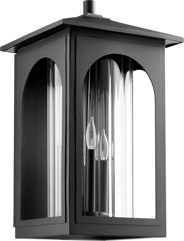 Harbor 20" 4-Light Black Outdoor Wall Lantern