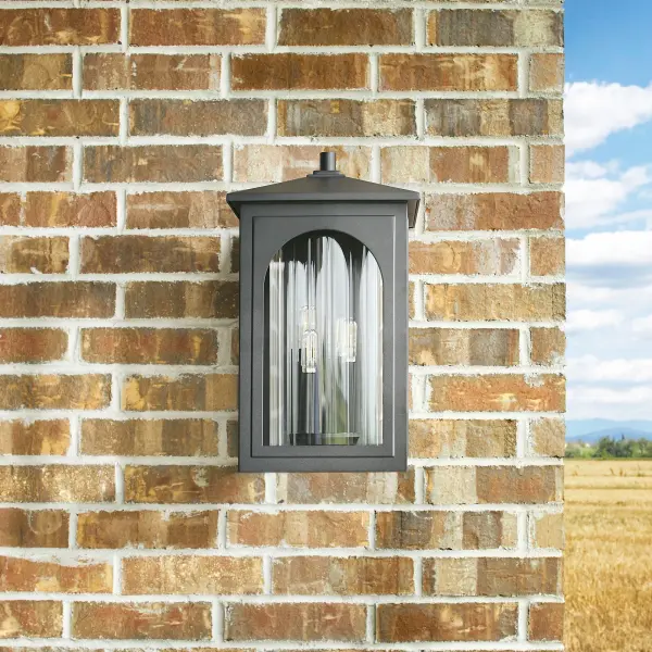 Harbor 20" 4-Light Black Outdoor Wall Lantern - alternate view