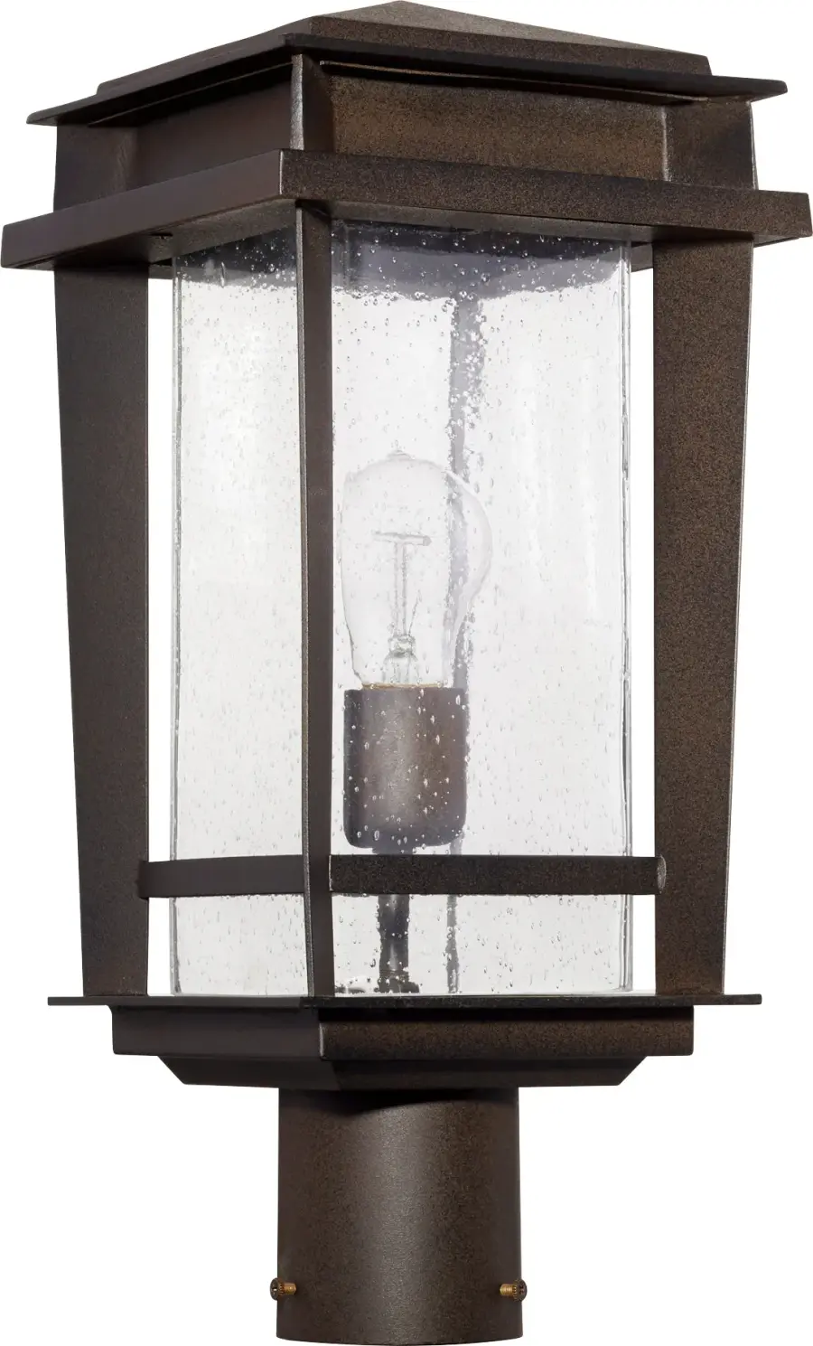 Easton 1-Light Outdoor Post Lantern in Oiled Bronze
