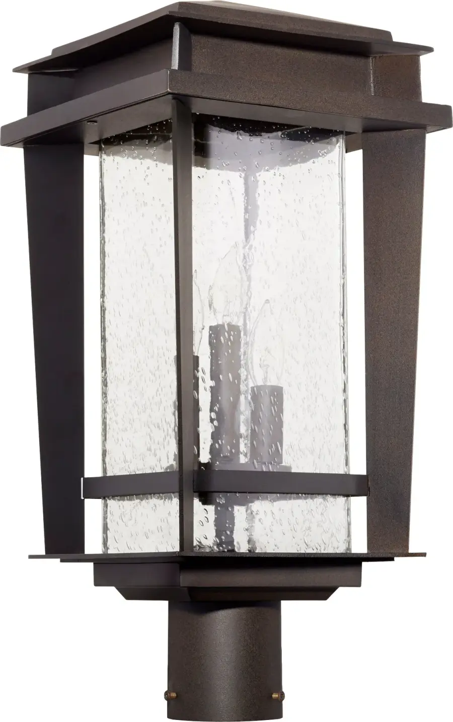 Easton 3-Light Outdoor Post Lantern in Oiled Bronze