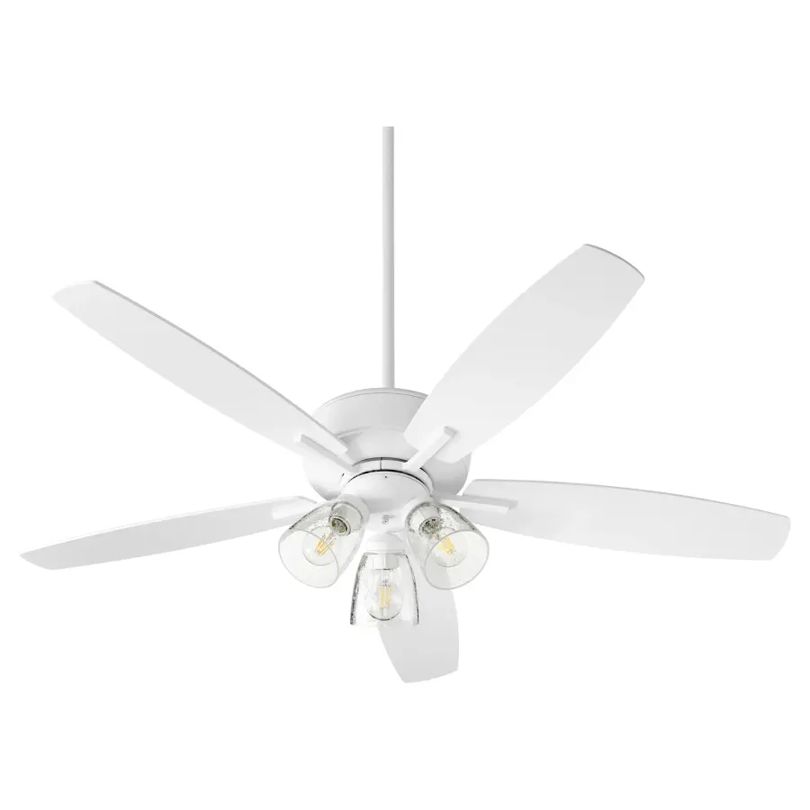 Breeze 52" Studio White Transitional Ceiling Fan with Light - Image 1