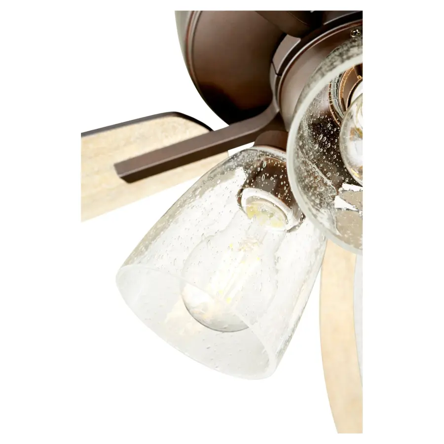 Breeze 52" Oiled Bronze Transitional Ceiling Fan with Light - Image 3