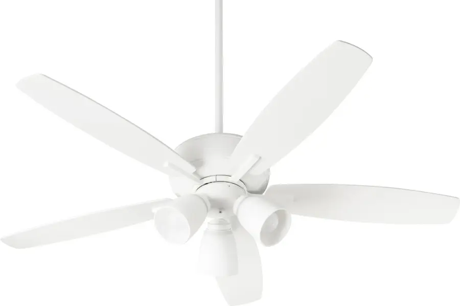 Breeze 52" Studio White Ceiling Fan with Light