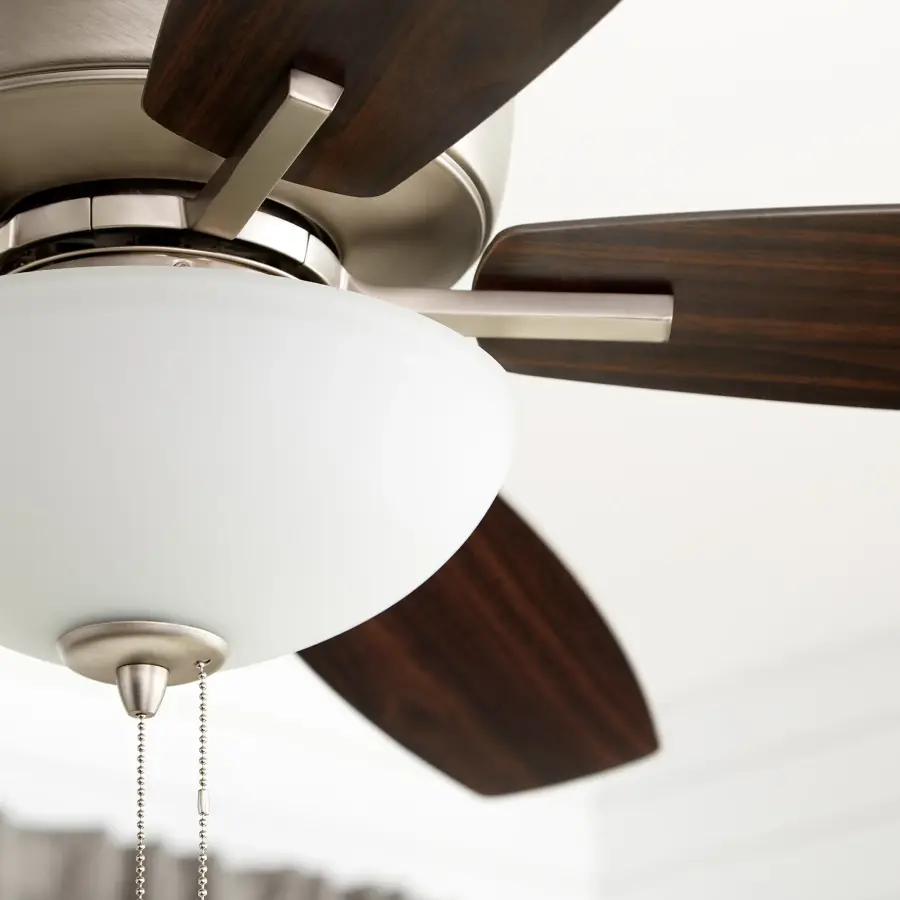 Breeze 52" Satin Nickel Transitional Ceiling Fan with Light - Image 3