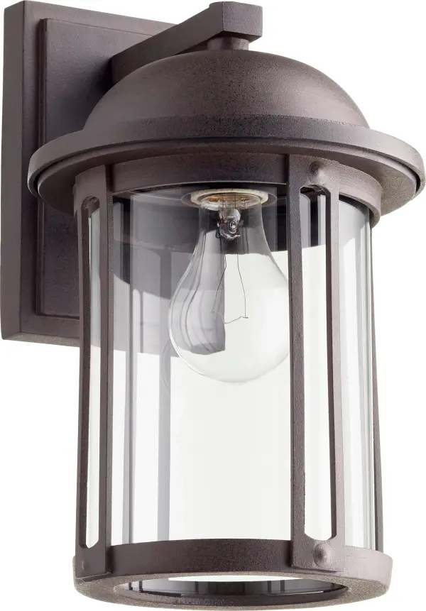 Traditional 13" Outdoor Wall Light in Oiled Bronze