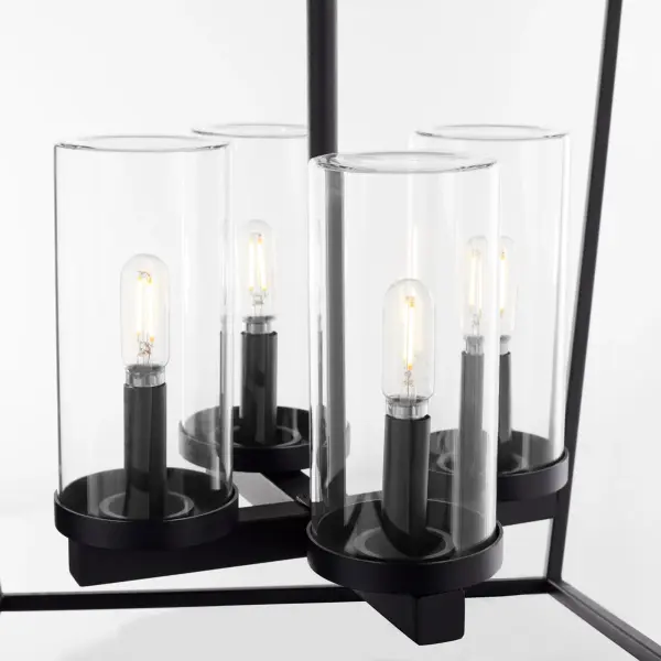 Odeon 4-Light Outdoor Pendant in Matte Black - Image 4