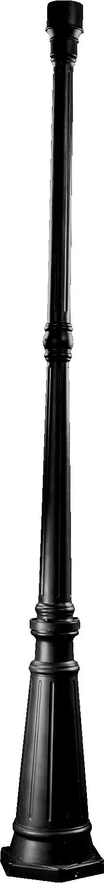 This 73-inch traditional post light combines elegant design with durable construction. The gloss black finish and classic silhouette enhance driveways, walkways, and gardens while providing reliable outdoor illumination.