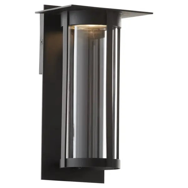 Abram 12" Outdoor Lantern in Black - Image 2