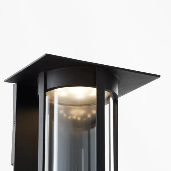 Abram 12" Outdoor Lantern in Black - Image 4