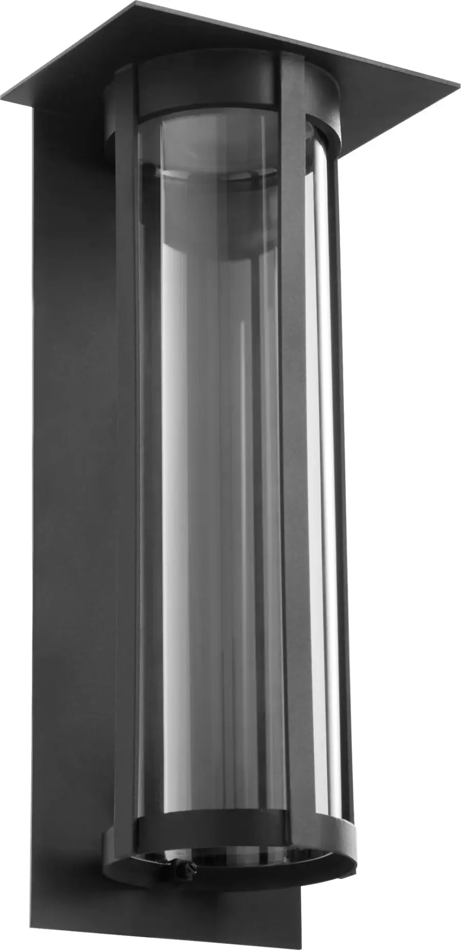 Abram 18" Outdoor Lantern in Black - Image 1