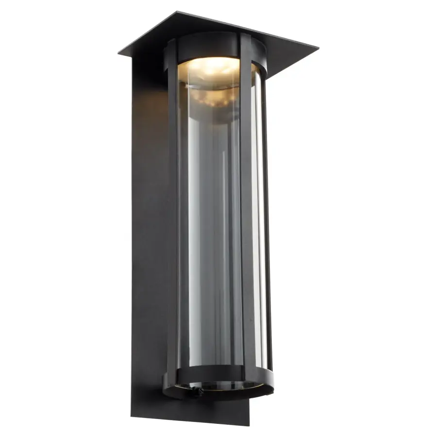 Abram 18" Outdoor Lantern in Black - Image 2