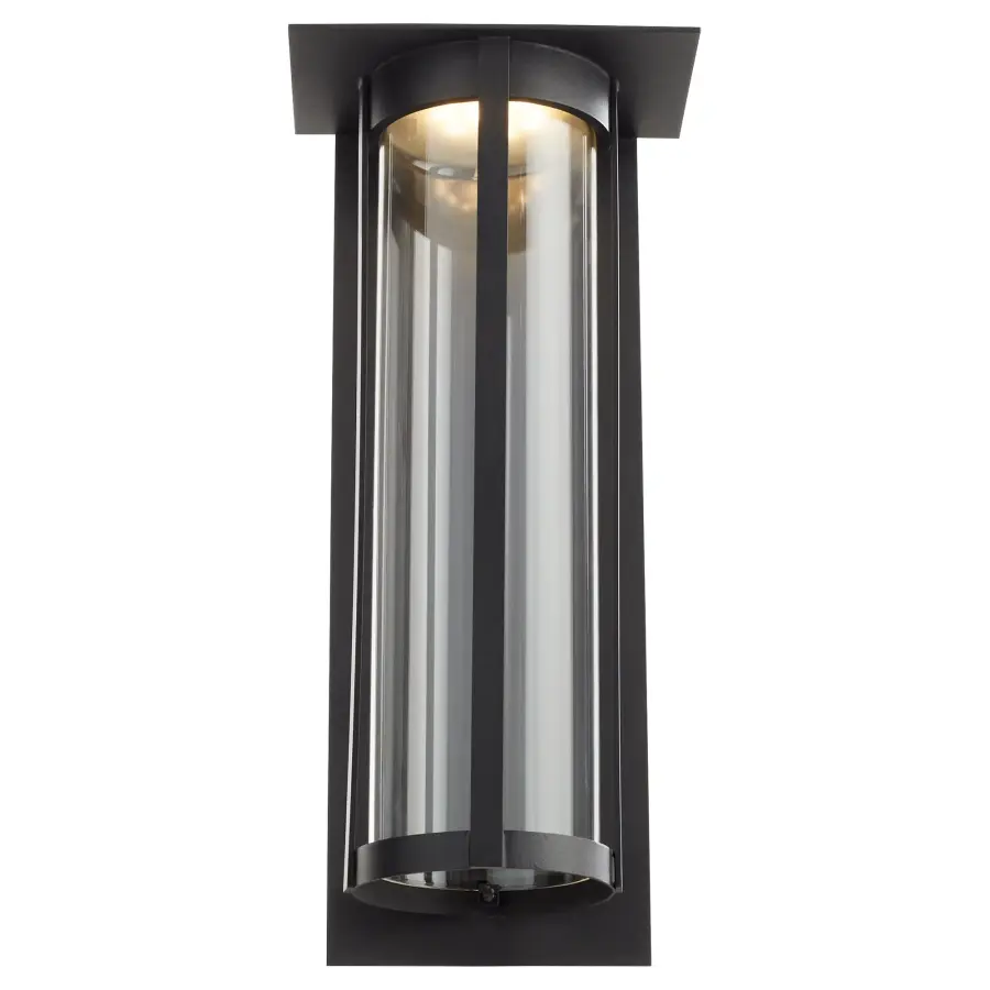 Abram 18" Outdoor Lantern in Black - Image 4