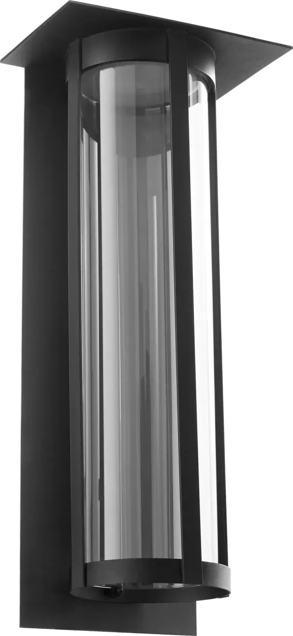 Abram 24" Outdoor Lantern in Black - Image 1