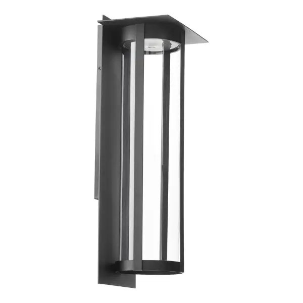 Abram 24" Outdoor Lantern in Black - Image 3