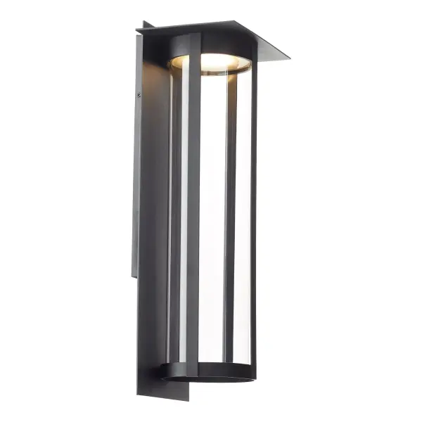 Abram 24" Outdoor Lantern in Black - Image 4