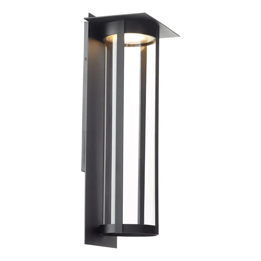 Abram 24" Outdoor Lantern in Black - Image 4