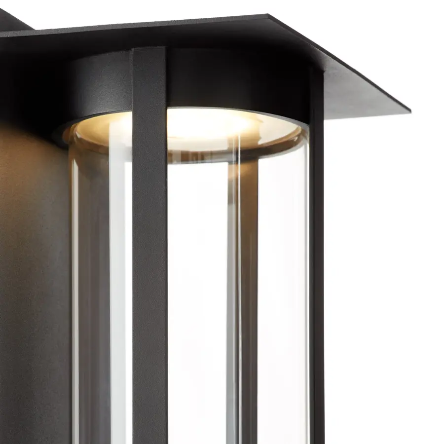 Abram 24" Outdoor Lantern in Black - Image 5