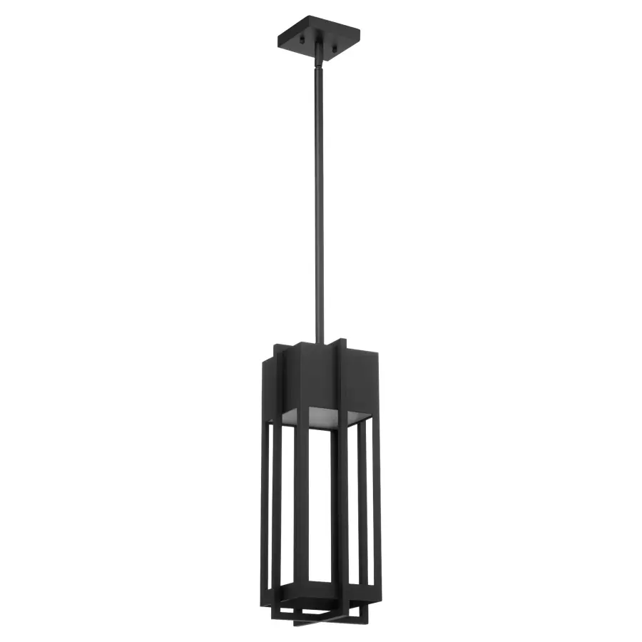 Al Fresco 18" Outdoor Pendant in Textured Black - Image 1
