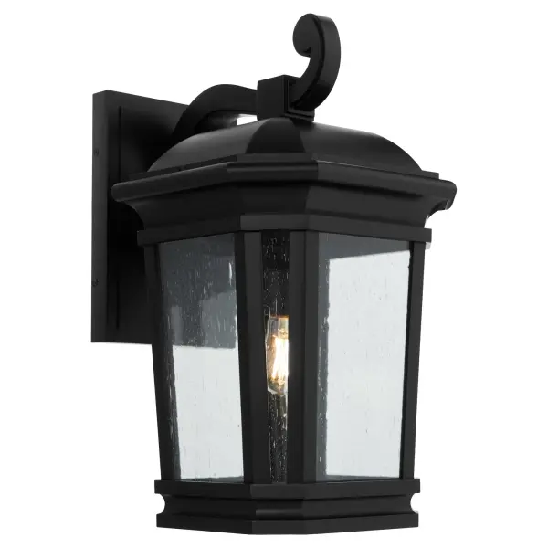 The Murphy lantern combines traditional design with marine-grade construction, making it ideal for coastal and high-moisture environments. Its 12-inch size provides ample illumination while the matte black finish adds modern versatility. - alternate view