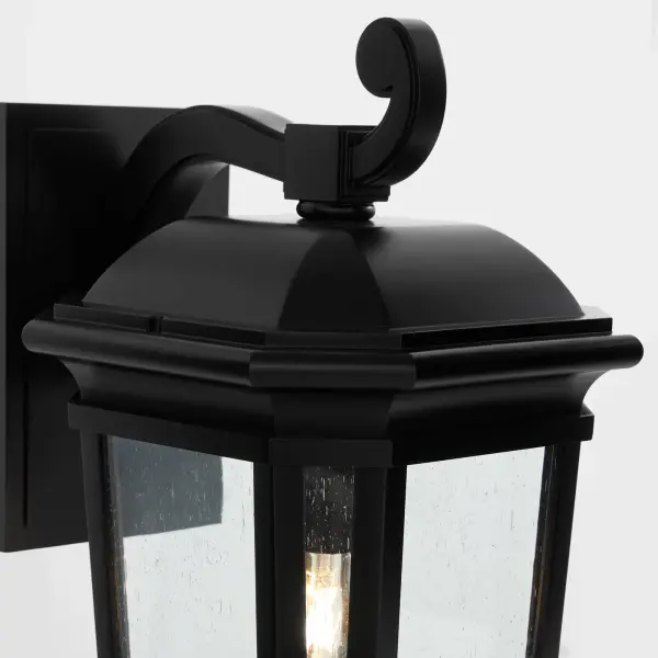 Murphy 12" Outdoor Wall Lantern in Matte Black - Image 4