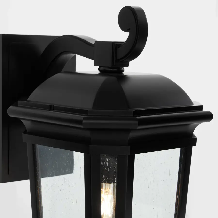 Murphy 12" Outdoor Wall Lantern in Matte Black - Image 4