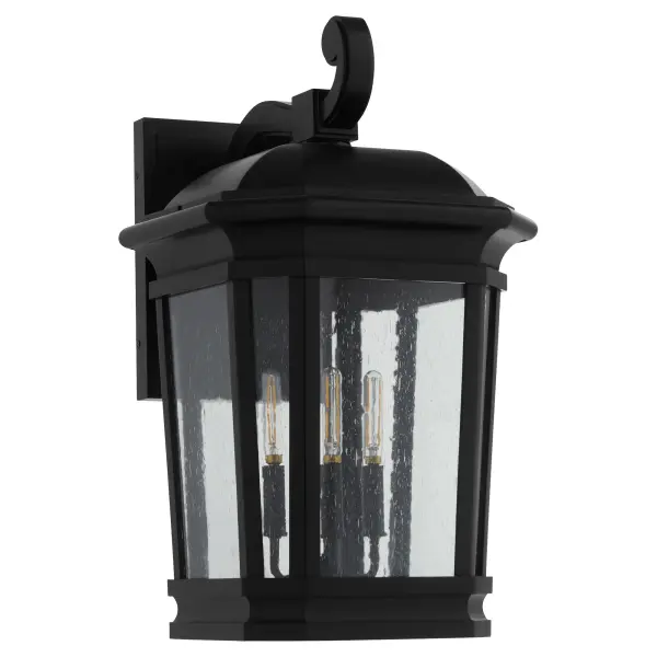 Murphy 3-Light 14" Outdoor Lantern in Matte Black - Image 1