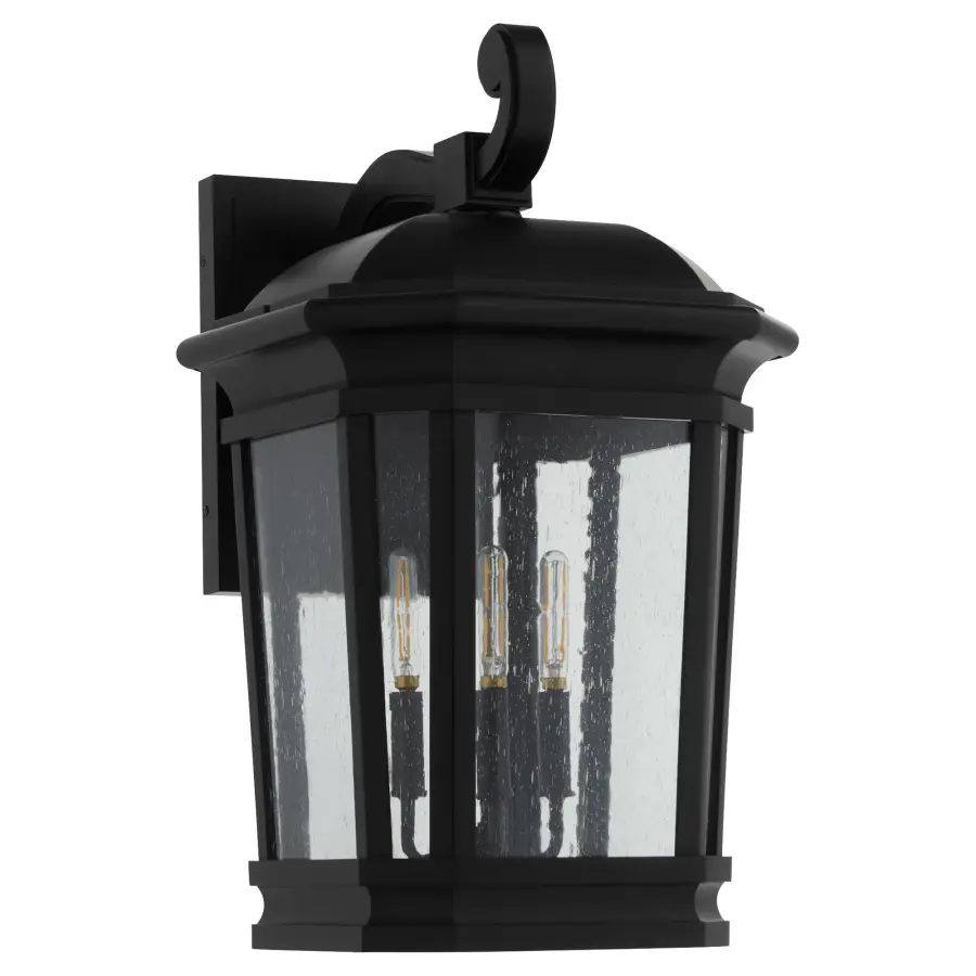 Murphy 3-Light 14" Outdoor Lantern in Matte Black - Image 1