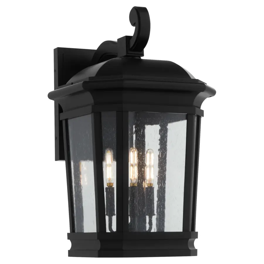 Murphy 3-Light 14" Outdoor Lantern in Matte Black - Image 2