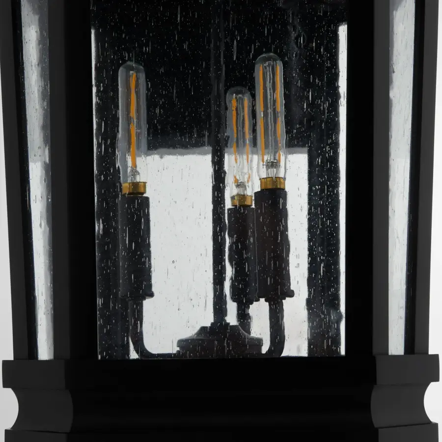 Murphy 3-Light 14" Outdoor Lantern in Matte Black - Image 4